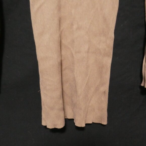 FOREVER 21 | medium | Light Brown Ribbed Long Sleeve Sweater Dress - Picture 7 of 16